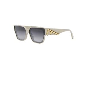 Fendi FE40099I 25B 63 FENDI FIRST Shiny Ivory Gold Sunglasses FE40099I